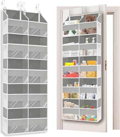 Deurhanger Organizer met 5 Planken en 10 Mesh Zakjes voor Badkamer, Slaapkamer en Keuken - Ruimtebesparende Opbergoplossing met Grote Capaciteit