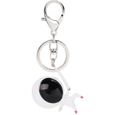 Modieuze Mini Innovatieve Vorm Meisje Sleutelhanger Ketting Sleutelhanger Sleutelhanger Cadeau Ornament white