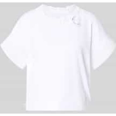 t-shirt met steekzak aan de zoom