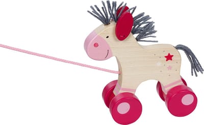 Goki Wooden Pull Animal Horse Lillie