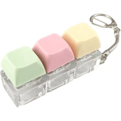 Nieuwe 2/3/4 Toetsen Vinger Toetsenbord Toets Knop Stressverlichting Decompressie Speelgoed Keycap Tijd Verdrijven Clicker Speelgoed Volwassene