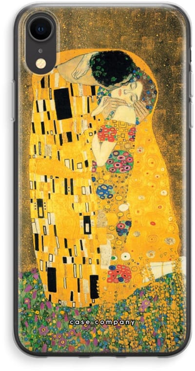 Case Company® - Hoesje geschikt voor iPhone XR hoesje - Der Kuss - Soft Cover Telefoonhoesje - Bescherming aan alle Kanten en Schermrand