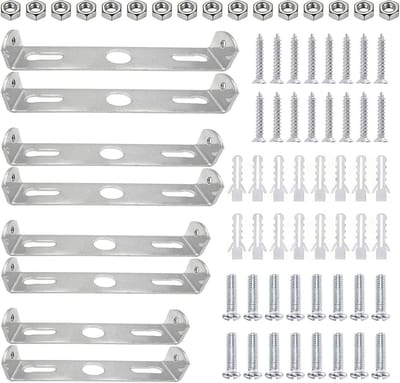 Plafondbevestigingen - Universele Beugels - Verlichting Ophangen - Robuust Carbon Staal - 80-110mm - Zilver Wit