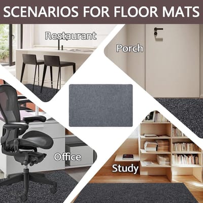 Vloerbeschermer Bureau - Stoelmat Bureau - Vloer Beschermen - Antislip TPR Onderlaag - 150x200 cm - Beige