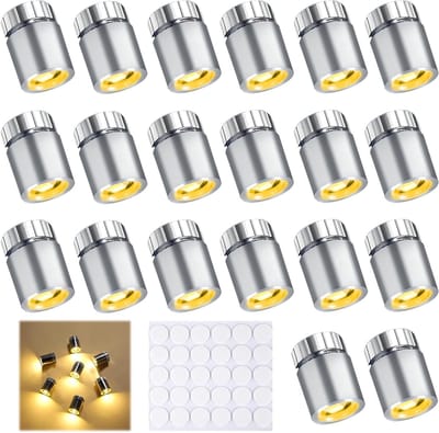 Pack van 20 Mini LED Lichten voor Poppenhuizen, DIY Mini Verlichting voor Ambachten en Miniatuur Displays (Warm Wit)