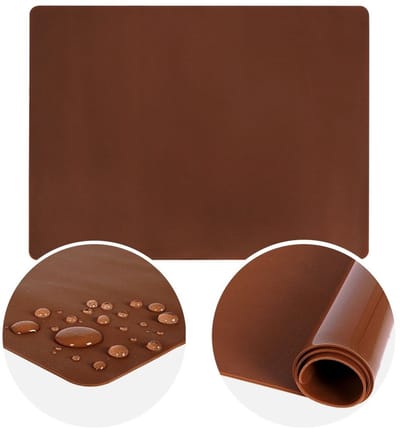 Orion Sillinie Serie - Siliconen Deegmat - Bruin - 40x30 cm - Antislip