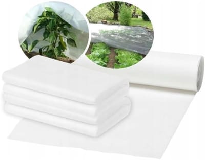 Tuinvlies Plantenhoes - Agrovezel Afdekking - Bescherming Groentebed - Licht & Lucht Doorlatend - 1.6 x 100m - Wit