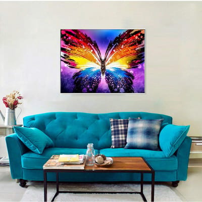 Diamant borduurwerk kruissteek vlinder diamant schilderij accessoires dier Diamond Art Home Decor 20X30CM blue