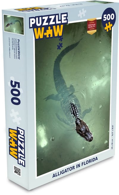 Puzzel Alligator - Florida - Reptielen - Legpuzzel - Puzzel 500 stukjes