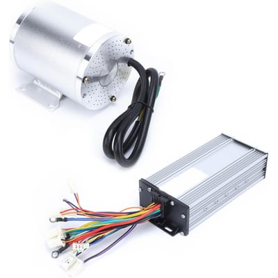 48V 2000W Elektrische Borstelloze Motor Kit Hoge Snelheid Vermogen Motor Set Controller Gashandvat voor DIY white