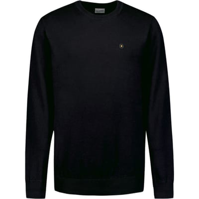 No Excess Pullover Crewneck Solid Knit Black Größe: M | Pullover Outlet | Herren | Schwarz