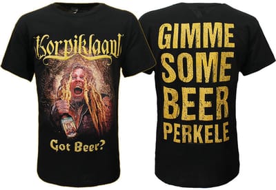 Korpiklaani Gimme Some Beer T-Shirt - Officiële Merchandise - S