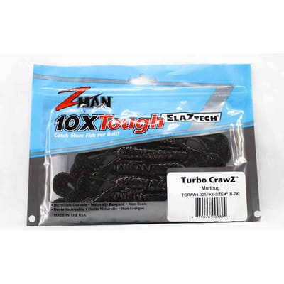Zman Soft Lure Turbo CrawZ 4 Inch 6/Pack Mudbug (9894) blue