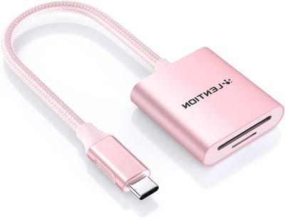 SD Kaartlezer USB C voor SD en Micro SD, Type-C Lezer voor UHS-I Kaarten, Compatibel met MacBook Pro/Air, iPad Pro en iPhone 15