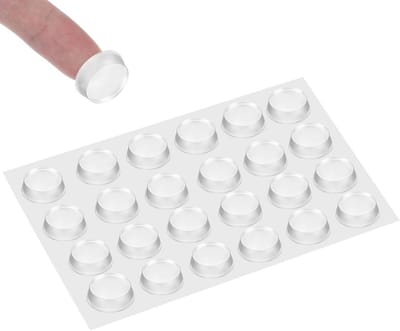 24 Stuks Antislip Rubberen Dopjes Doorzichtig voor Glasplaten en Meubels 5mm