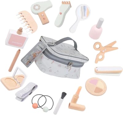 Houten Make-up Set - Fantasiespel Speelgoed - Kind Spelen - Glad en braamvrij - 23 x 20 x 8 cm