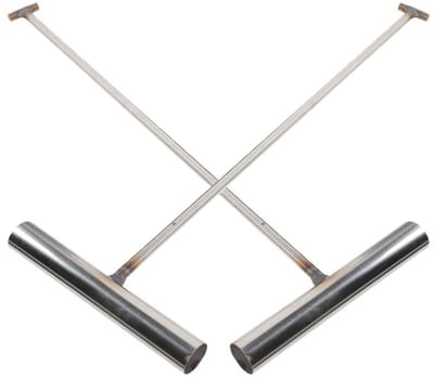 2 Stuks Haaklift en Schachtlift Gereedschap, RVS Lifting Tool voor Schachtbedekking, Duurzaam en Efficiënt