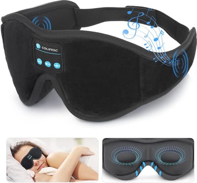 Draadloos Bluetooth Slaapmasker met Muziek en Verduistering voor Comfortabel Slapen