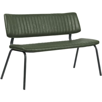 LABEL51 Gusto Eetkamerbanken - Groen - KunstLeer - 120 cm - -