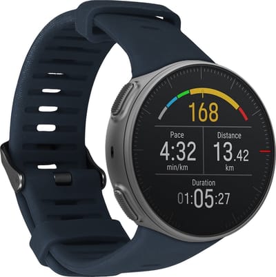 kwmobile horlogebandje geschikt voor Polar Vantage V polsband - Smartwatch bandje van TPU - Activity tracker horloge band in antraciet