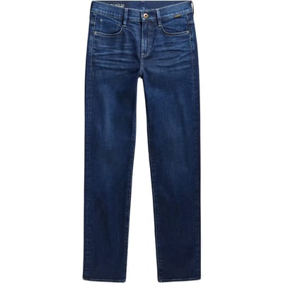 G-Star Ace 2.0 Slim Straight Worn In Aster Blue Maat: W26L32 | Straight Jeans Outlet | Dames | Blauw