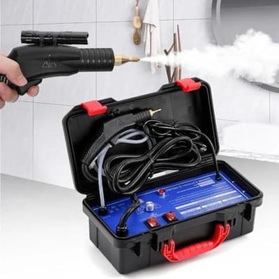 Stoomreiniger - Hogedrukreiniger - Keuken en auto - Draagbaar tankloos ontwerp - 3000 W - Zwart