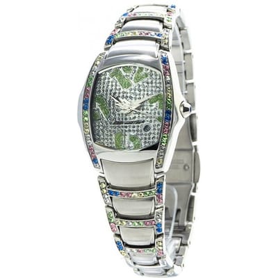 Montre CHRONOTECH CT7896SS-74M. Quartz, Couleur verte. Femme.