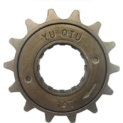 Roue libre de vélo à vitesse unique, volant d'inertie, pignon, accessoires de vélo 14T 34MM