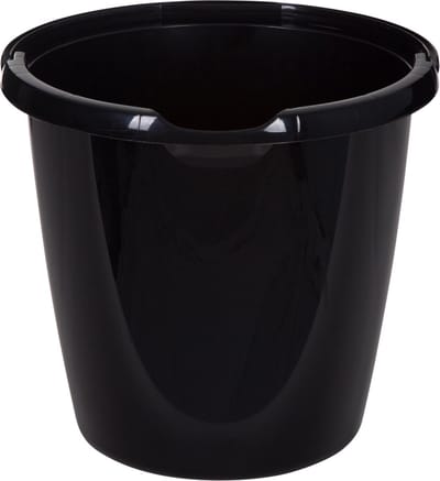 Whitefurze Emmer - 10 liter - Kunststof - Zwart - 29 x 29 x 27 cm