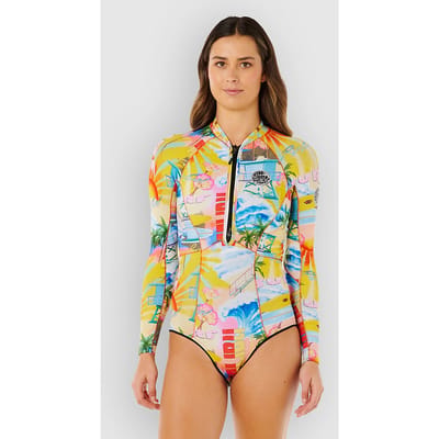 Rip Curl G-Bomb 1.5mm Long Sleeve Front Zip Springsuit - Multicolor