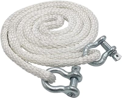 Sleepkabel - Trekband Noodtouw - Voertuig Berging - Hoge Zichtbaarheid - 10 Ton 8 Meter - Geel