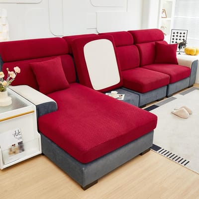 1 stuks Jacquard Sofa Hoes Twill Patroon Elastische Sofa Hoezen Meubelbeschermer voor Slaapkamer Kantoor Woonkamer Huisdecoratie 1pc S