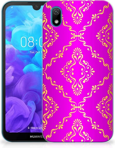 Siliconen Hoesje Huawei Y5 (2019) Barok Roze