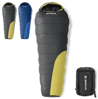 Lichtgewicht Mummie Slaapzak voor Volwassenen -22 °F Koud & Warm Weer, Perfect voor Camping en Outdoor Activiteiten