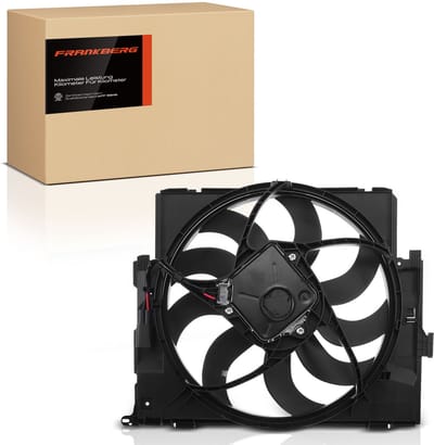 Frankberg 1x Motorradiateur Enkele ventilator