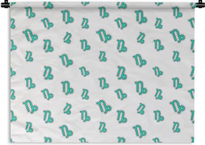 Wandkleed - Wanddoek - Steenbok - Design - Astrologie - 120x90 cm - Wandtapijt