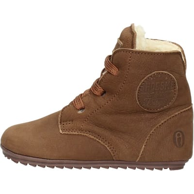 Baby | Eerste stapschoenen | Meisjes, jongens | Cognac | Warm gevoerd | Shoesme | Maat 19