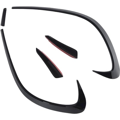 Voorbumper Windmes Voorbumper Vleugeltype Mistlampen Wenkbrauw Windmes Vervanging voor Benz CLA-Klasse W117 black