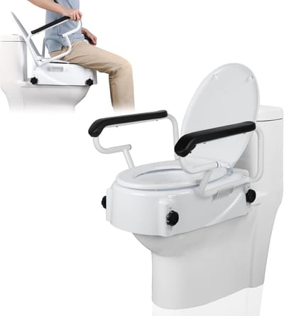Toiletverhoger met Armleuning - Toiletstoel - Volwassenen - functioneel