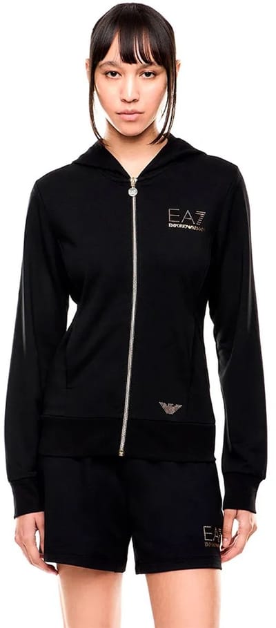 Ea7 Emporio Armani Evolution Sweatshirt Met Rits Zwart L Vrouw