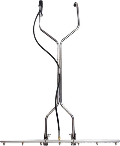 Onderwagenreiniger - Waterbezem Auto - Onderhoud Voertuigen - 7 Sproeikoppen - 100 x 160 cm - Zilver