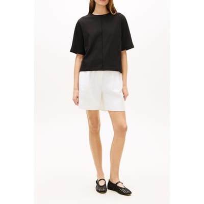 Tommy Hilfiger Single Jersey Trapez Black Taglia: XS | Maglie Sportivi Outlet | Donna | Nero