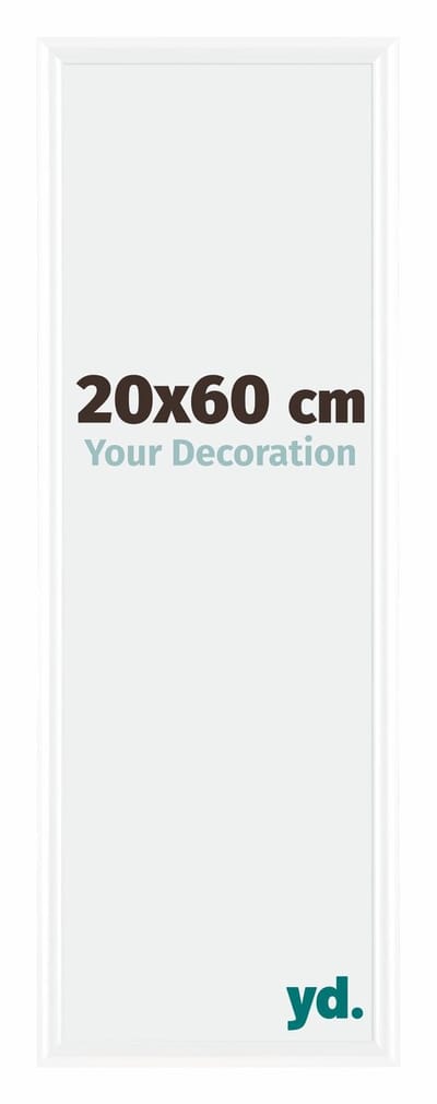 Your Decoration - Fotolijst 20x60 cm - Kunststof - Wit Hoogglans - Bordeaux