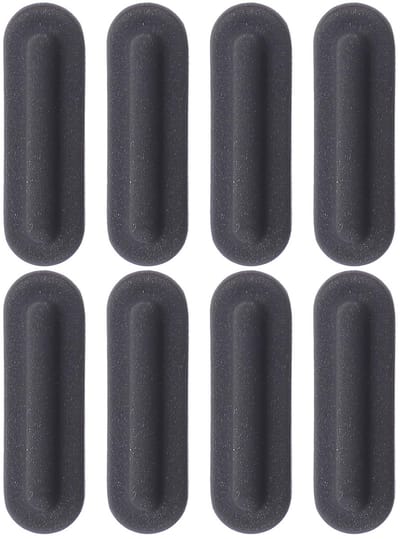 Dailygoods- Vloerschalen - 8 Stuks - Rubber Laptop Voetkussens - Antislip Computer Toetsenbord Bekleding - Zwart - 2,5 x 0,5 cm - Laptopvoetjes