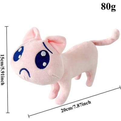 Kawaii Cartoon Spel Behoeftig Meisje Overdosis Kangel Cosplay Een P Roze Kat Cos Suiker Een P Kat Knuffel Speelgoed Voor Kinderen Verjaardag Halloween Cadeau 20cm roze