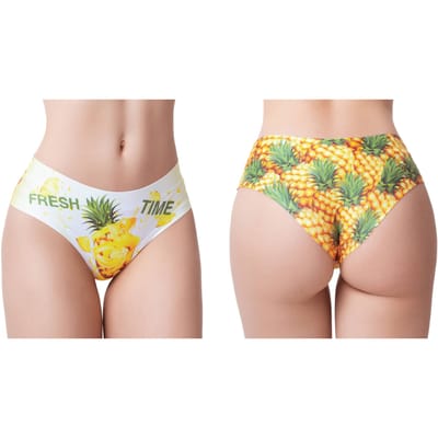 M Memème Slip -S- FRESH SUMMER PINEAPPLE Multicolours