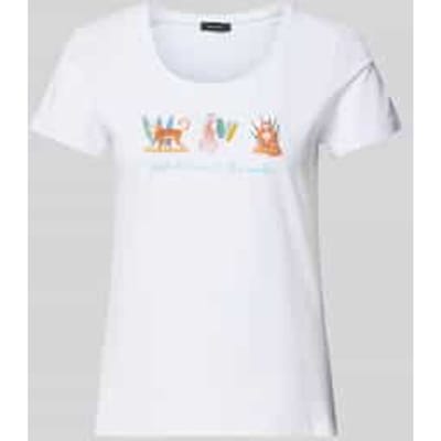T-shirt met labelprint