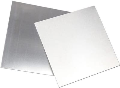 Roestvrijstalen Plaat - Metalen Platen - Doe-het-zelf Projecten - Geborstelde Afwerking - 2x 100x100 mm - Zilver