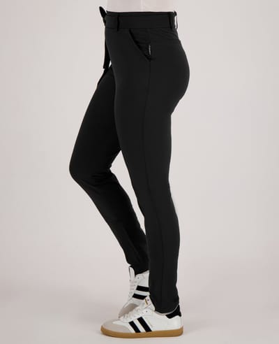 Je m'appelle Travelstof At Work Broek Slim fit Met stretch - Zwart - Maat S