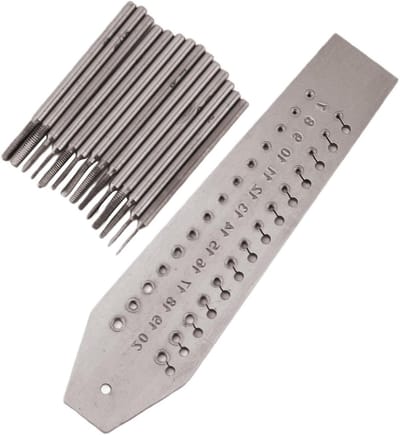 Mini Draadkraanset - Tap- en matrijsset - Schroefdraad Repareren - Precisie Vakmanschap - 14-delig - Zilverkleurig